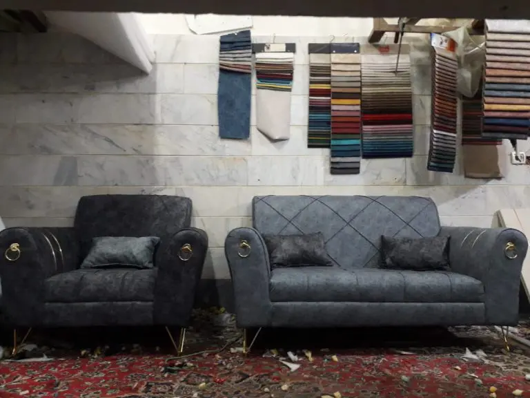 مبل راحتی اسکارلت 7 نفره پایه فلز