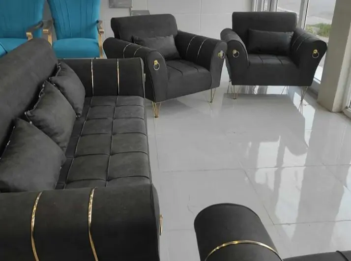 مبل راحتی اسکارلت 7 نفره پایه فلز