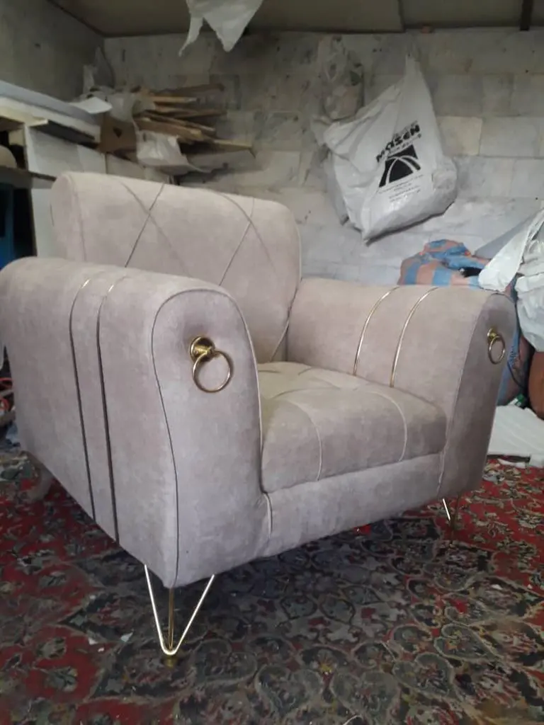 مبل راحتی اسکارلت 7 نفره پایه فلز