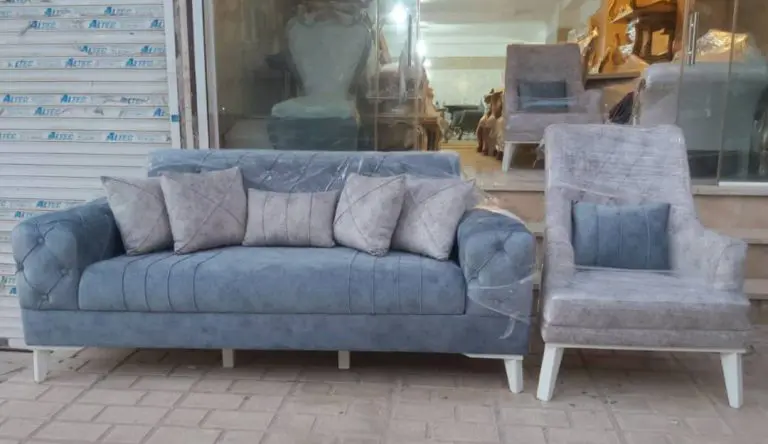 مبل راحتی چستر یونانی 7 نفره پایه چوب