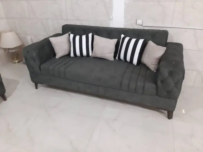 مبل راحتی چستر یونانی 7 نفره پایه چوب