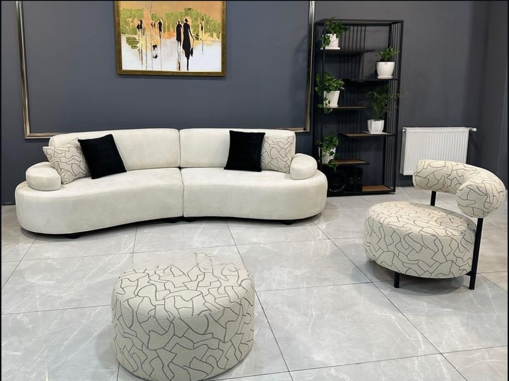 مبل راحتی لوبیایی