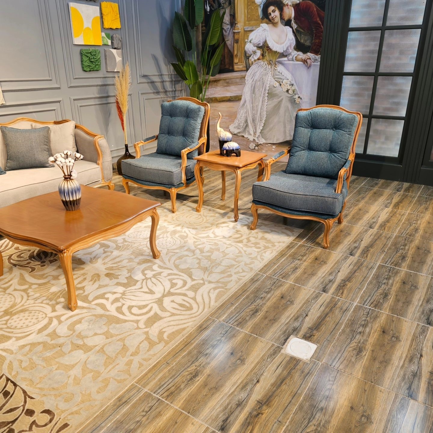 مبل کلاسیک فرانسوی کویین 7 نفره