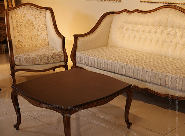 مبل کلاسیک فرانسوی ونوس 7 نفره