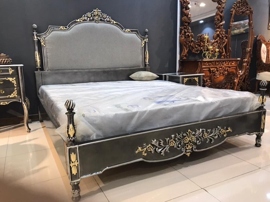 سرویس خواب کلاسیک منبت لنا 2 نفره