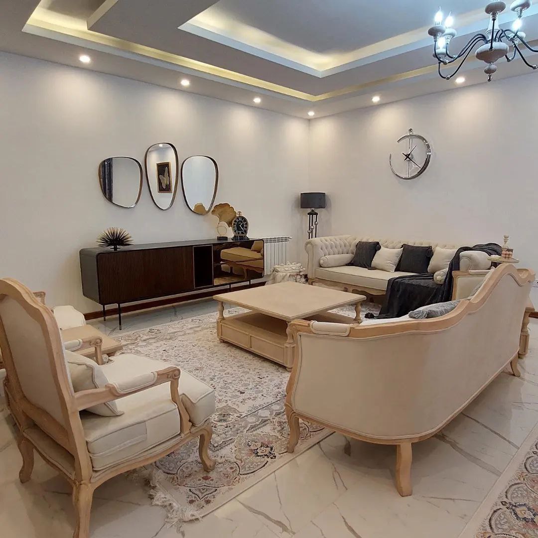 مبل کلاسیک فرانسوی زواری 7 نفره