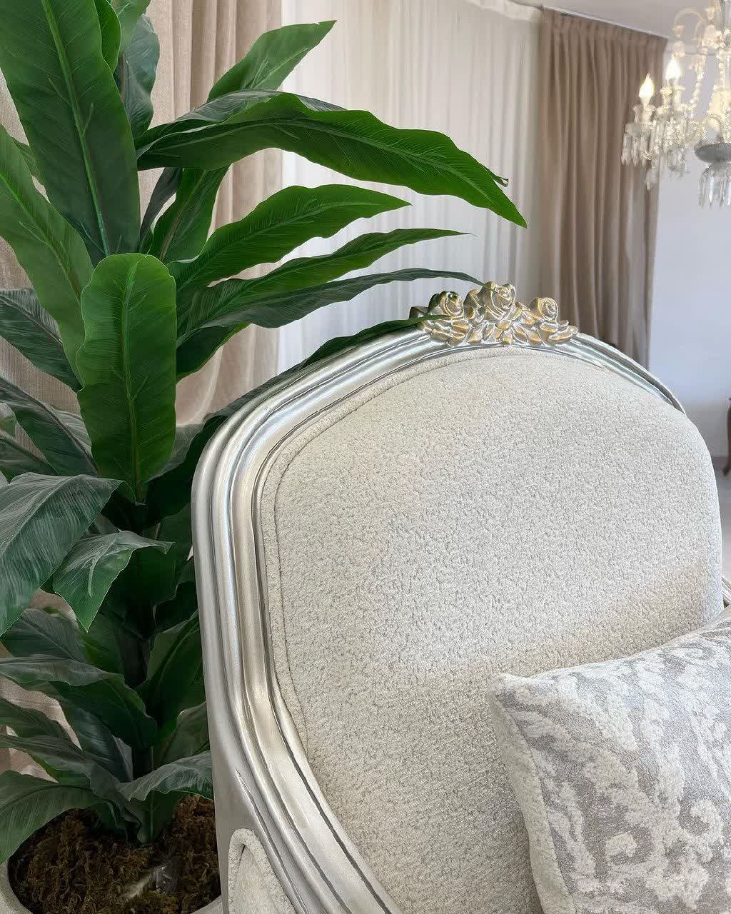 مبل کلاسیک فرانسوی سه گل 7 نفره