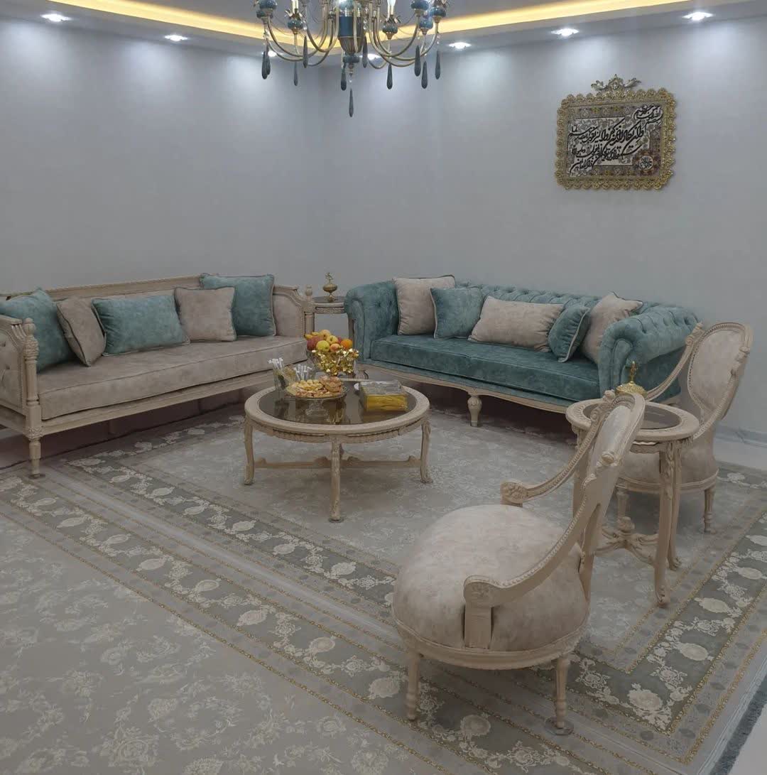 مبل کلاسیک فرانسوی کاجی چستر 8 نفره
