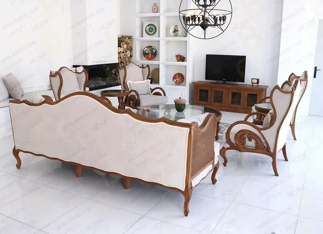 مبل کلاسیک فرانسوی کینگ نارسیس  7 نفره