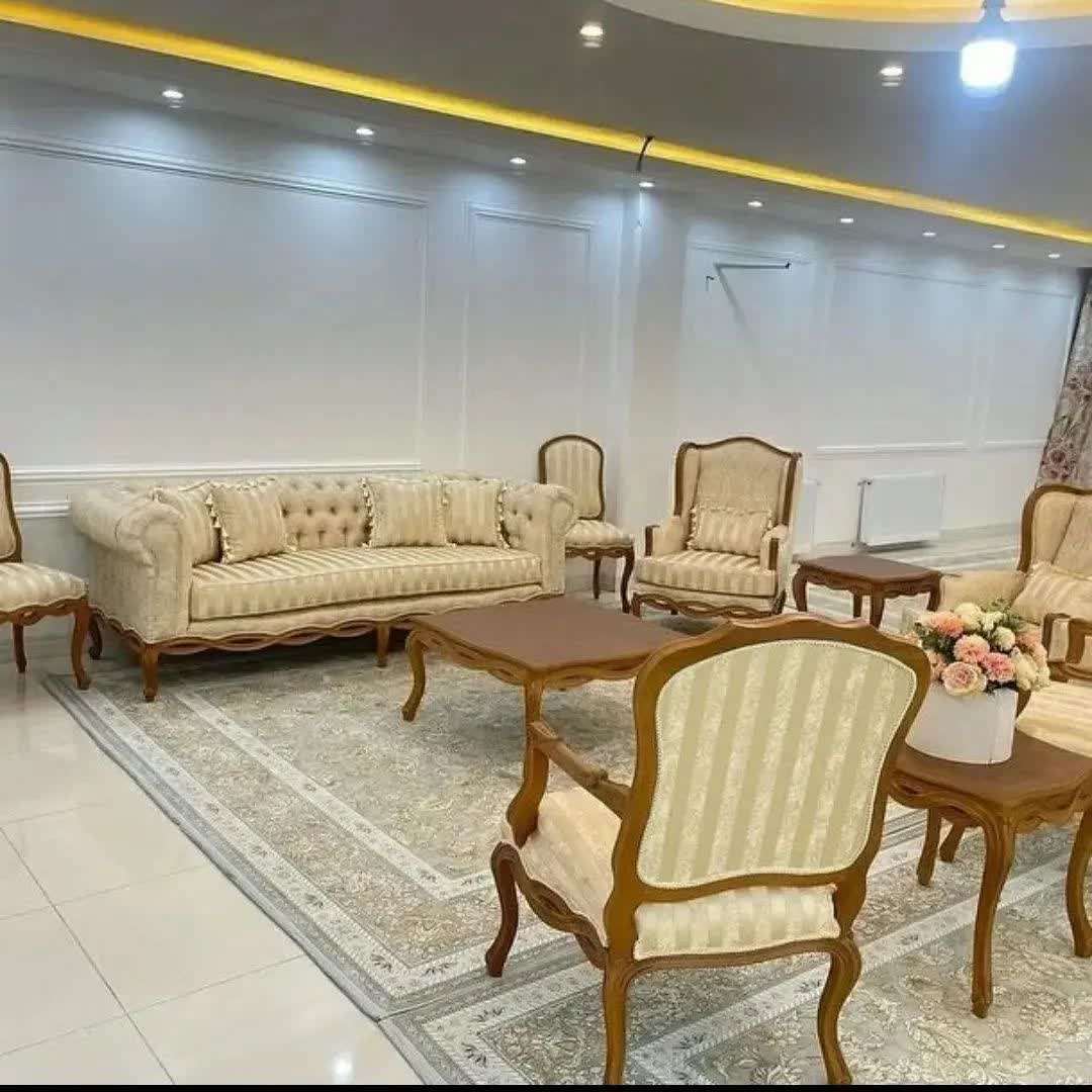 مبل کلاسیک فرانسوی طنابی 7 نفره