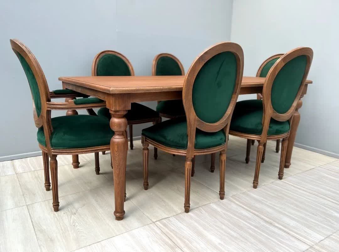 مبل کلاسیک فرانسوی شزلون 7 نفره