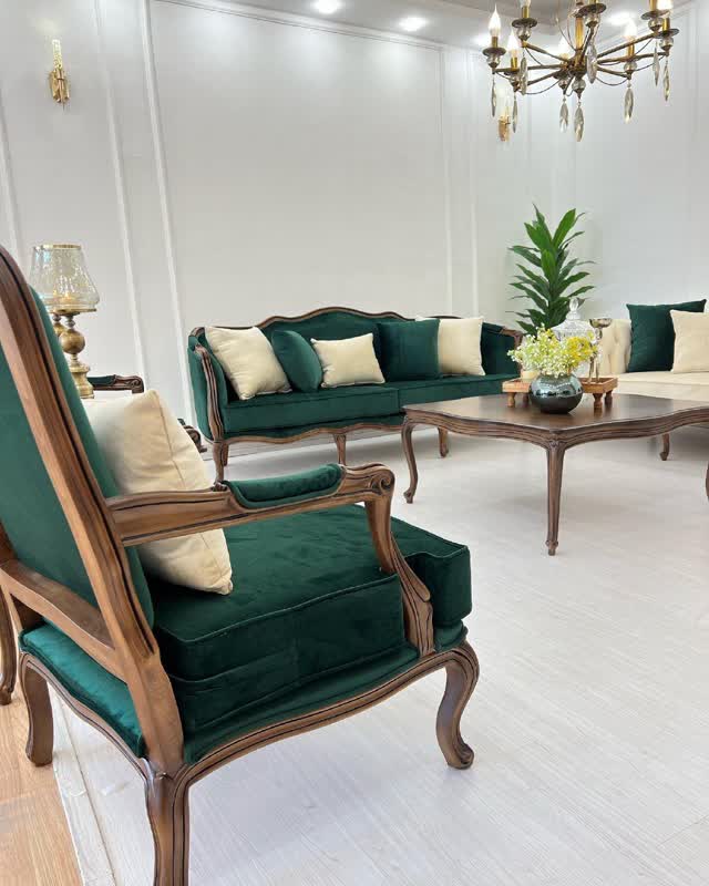 مبل کلاسیک فرانسوی ژینا 8 نفره