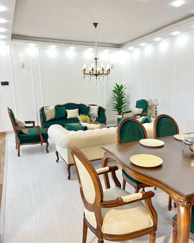 مبل کلاسیک فرانسوی ژینا 8 نفره