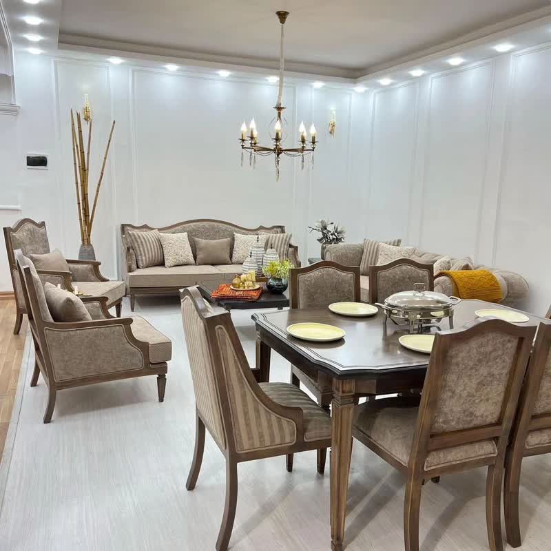 مبل کلاسیک آلفردو مدل نیک 8 نفره