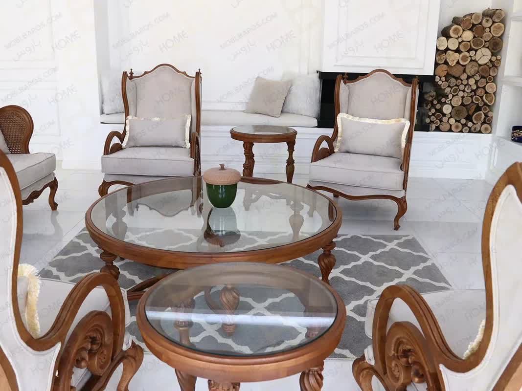 مبل سلطنتی مدل کینگ 7  نفره