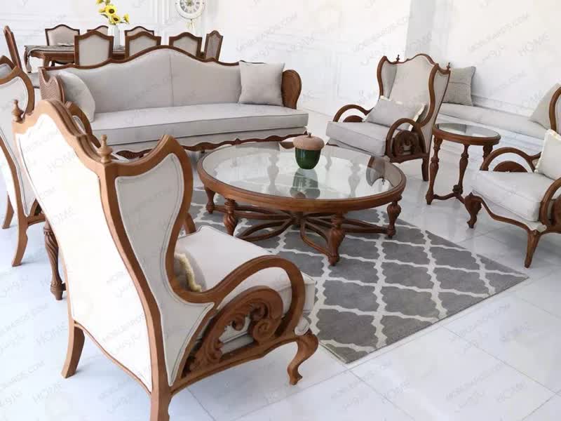 مبل سلطنتی مدل کینگ 7  نفره