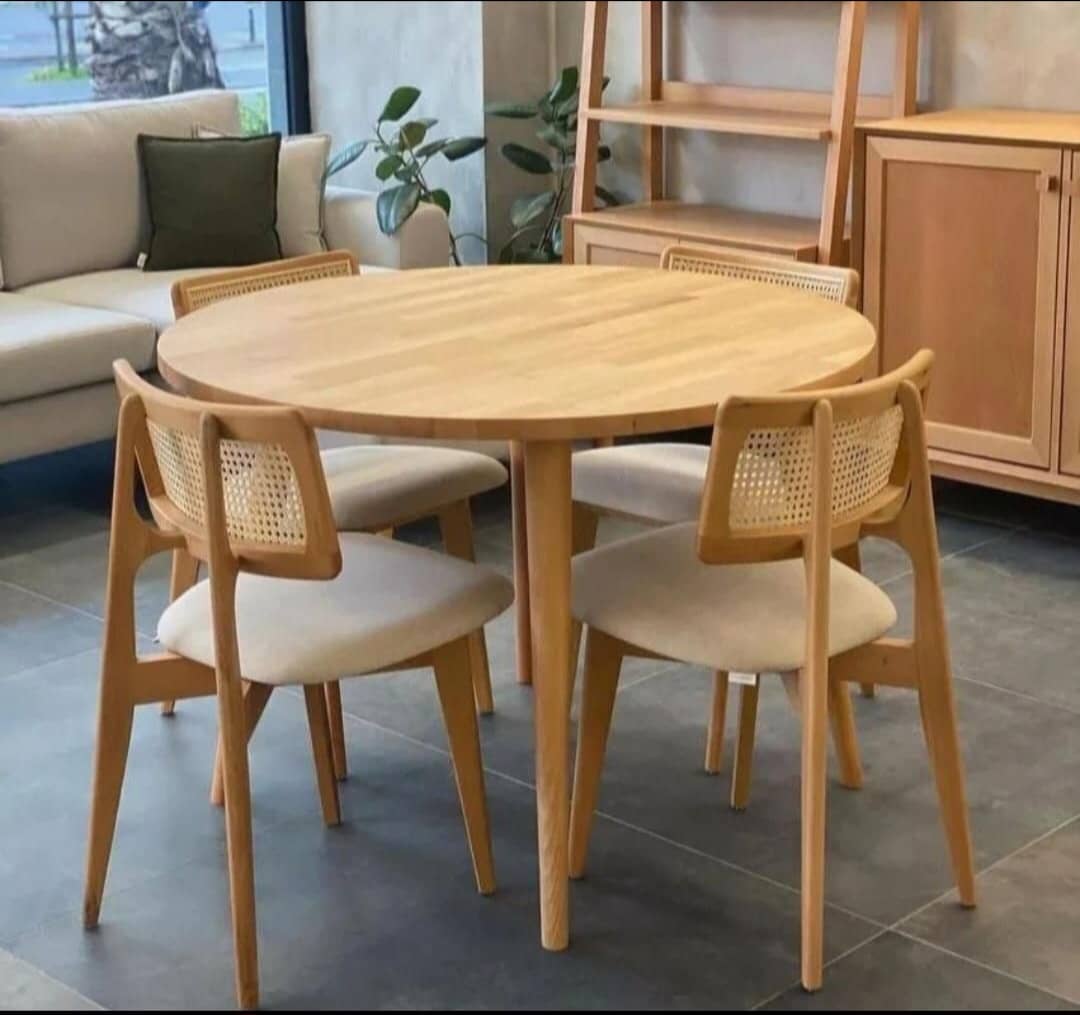 میز ناهارخوری حصیری 4 نفره