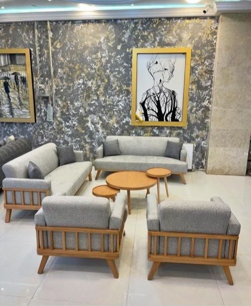 مبل راحتی مینیمال نرده ای 8 نفره