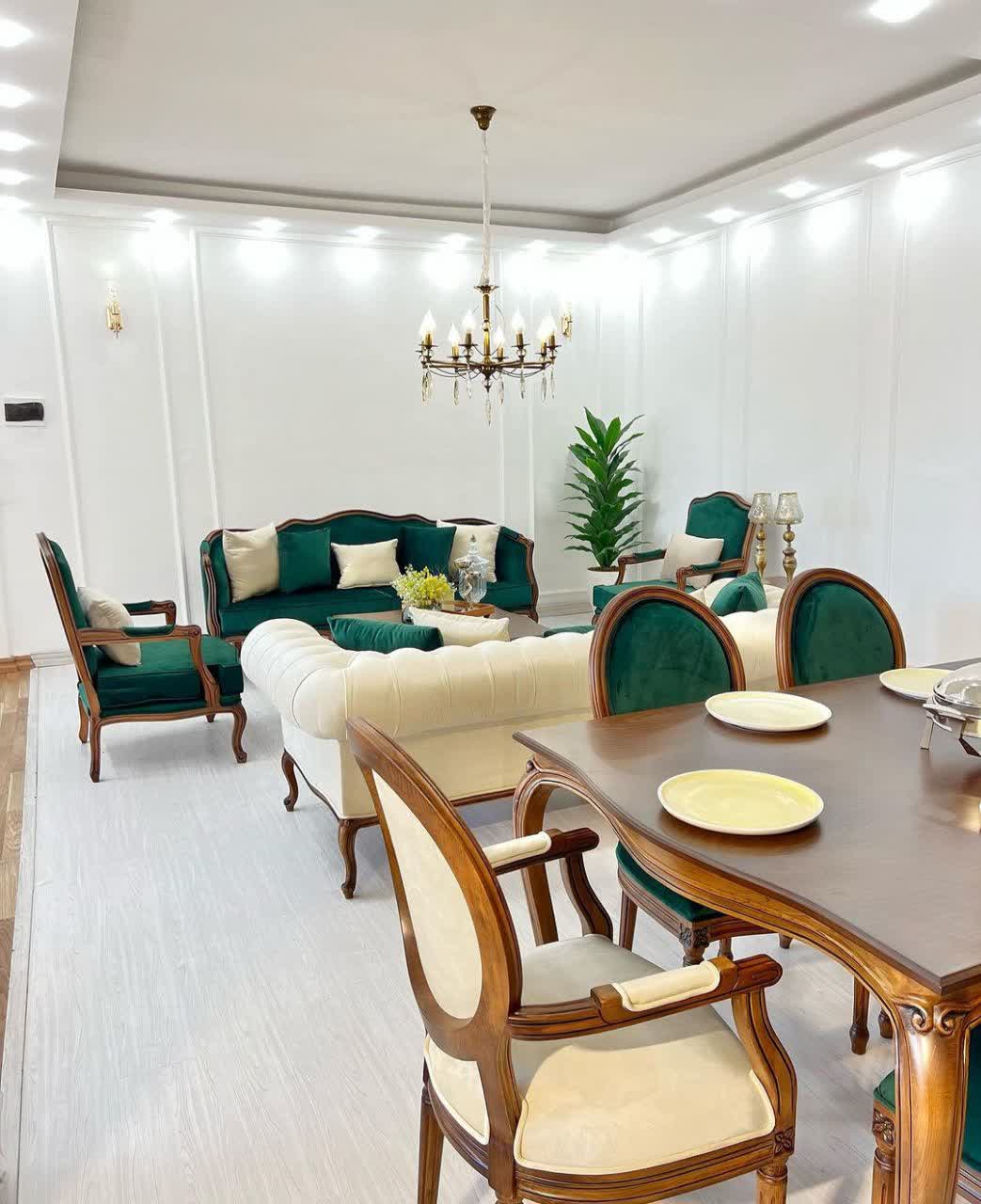 مبل کلاسیک چستر فرانسوی دیانا 8 نفره