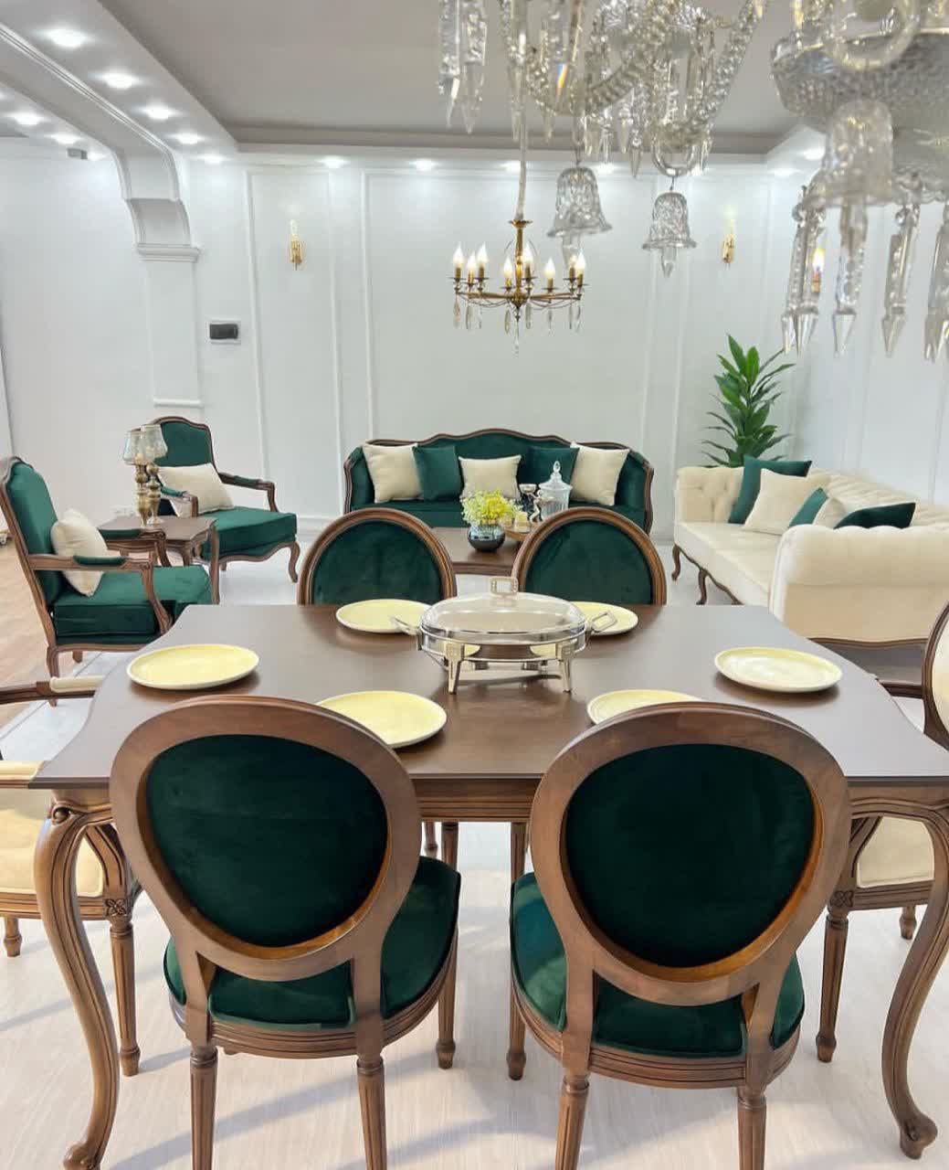 مبل کلاسیک چستر فرانسوی دیانا 8 نفره