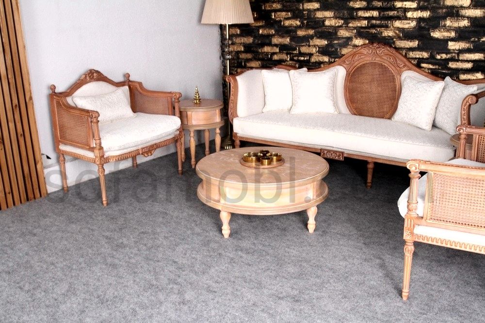 مبل کلاسیک فرانسوی کاجی 8 نفره