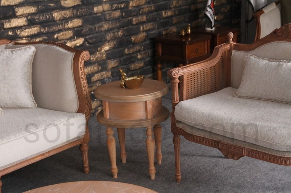 مبل کلاسیک فرانسوی کاجی 8 نفره
