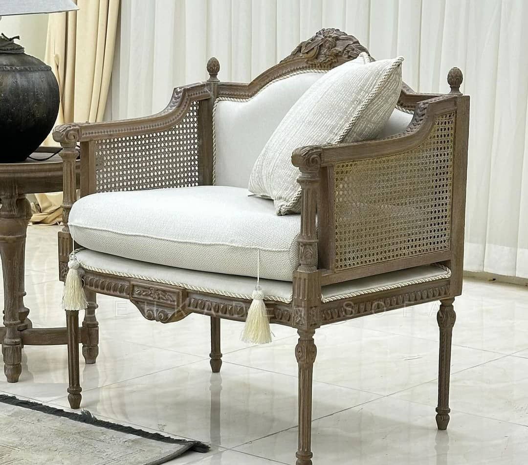 مبل کلاسیک فرانسوی کاجی 8 نفره