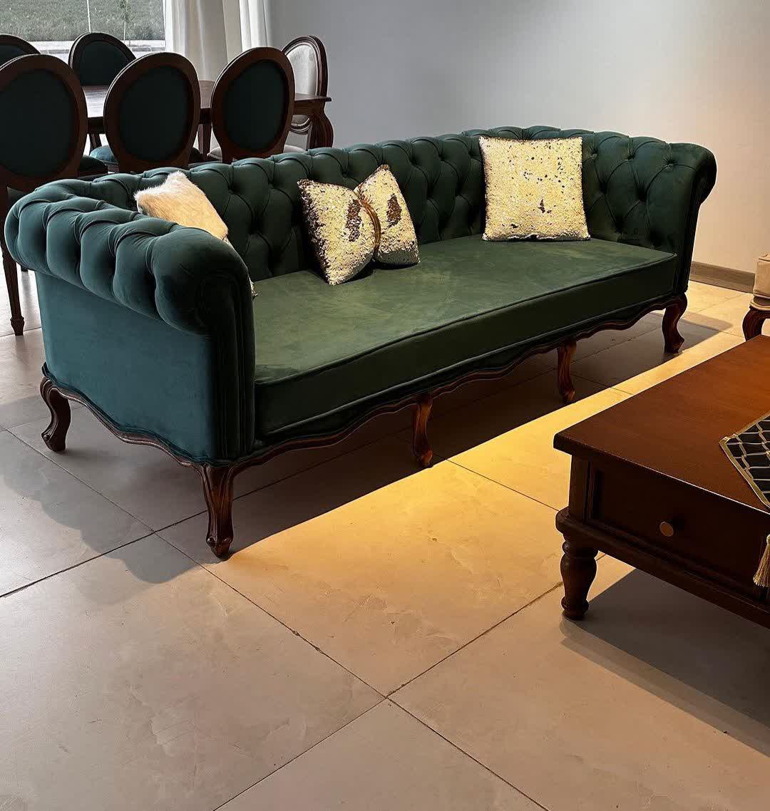 مبل کلاسیک چستر فرانسوی کاترین 8 نفره