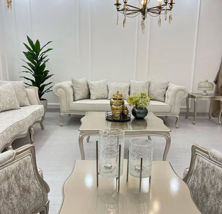 مبل کلاسیک فرانسوی چستر روما 8 نفره