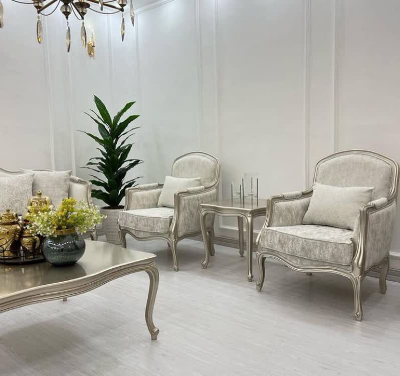 مبل کلاسیک فرانسوی چستر روما 8 نفره