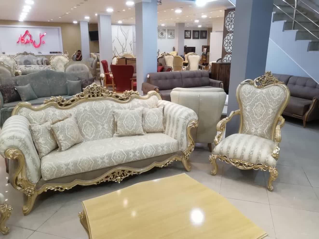 مبل استیل سیلور 7 نفره