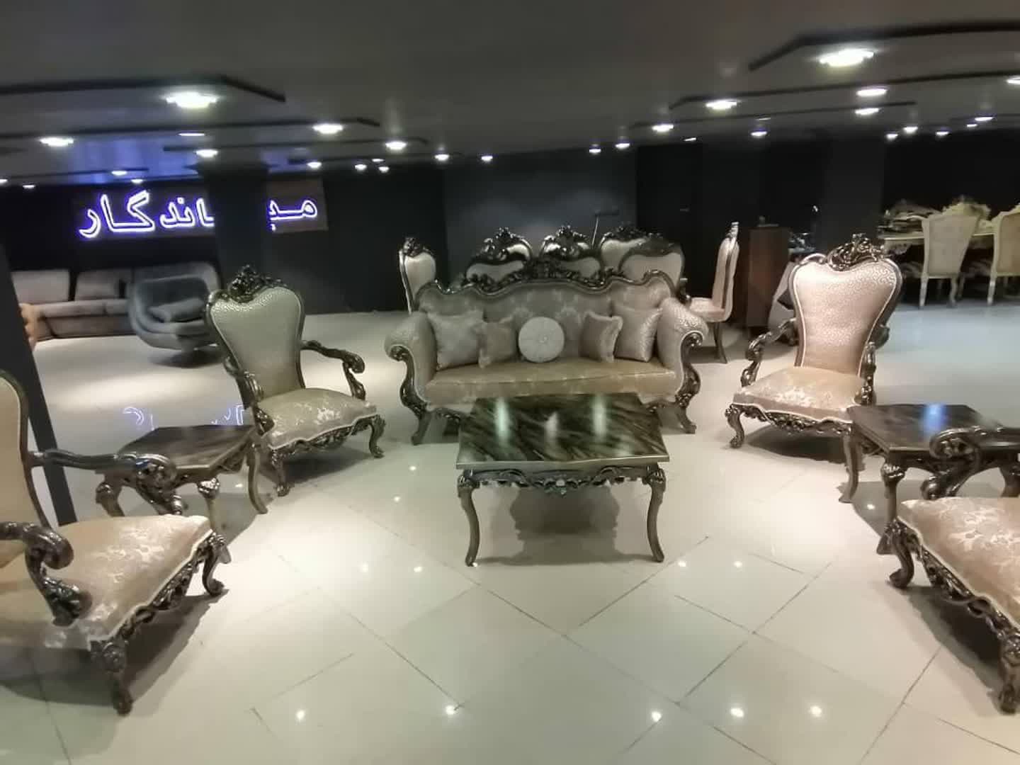 مبل استیل سیلور 7 نفره