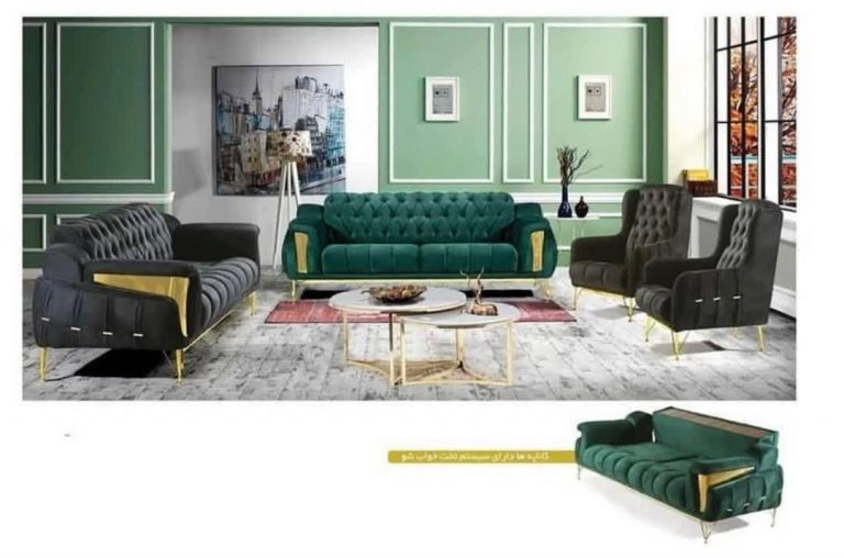 مبل راحتی چستر مدل ماهور 8 نفره