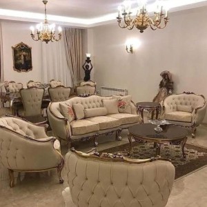 مبل کلاسیک 9 نفره مدل زمرد