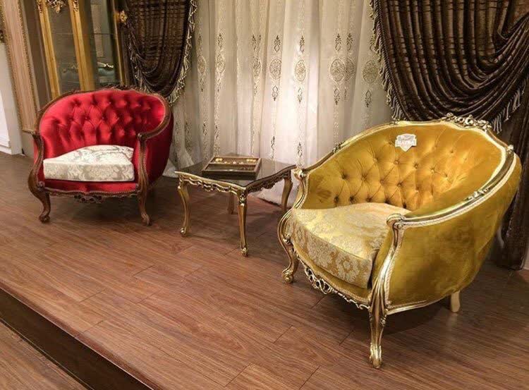 مبل کلاسیک 9 نفره مدل زمرد