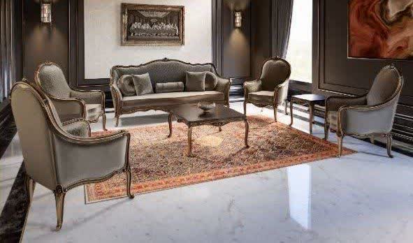 مبل کلاسیک مدل کارل 7 نفره