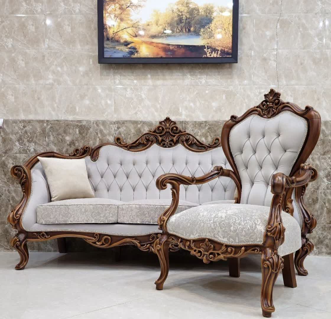 مبل کلاسیک مدل لیانا 7 نفره