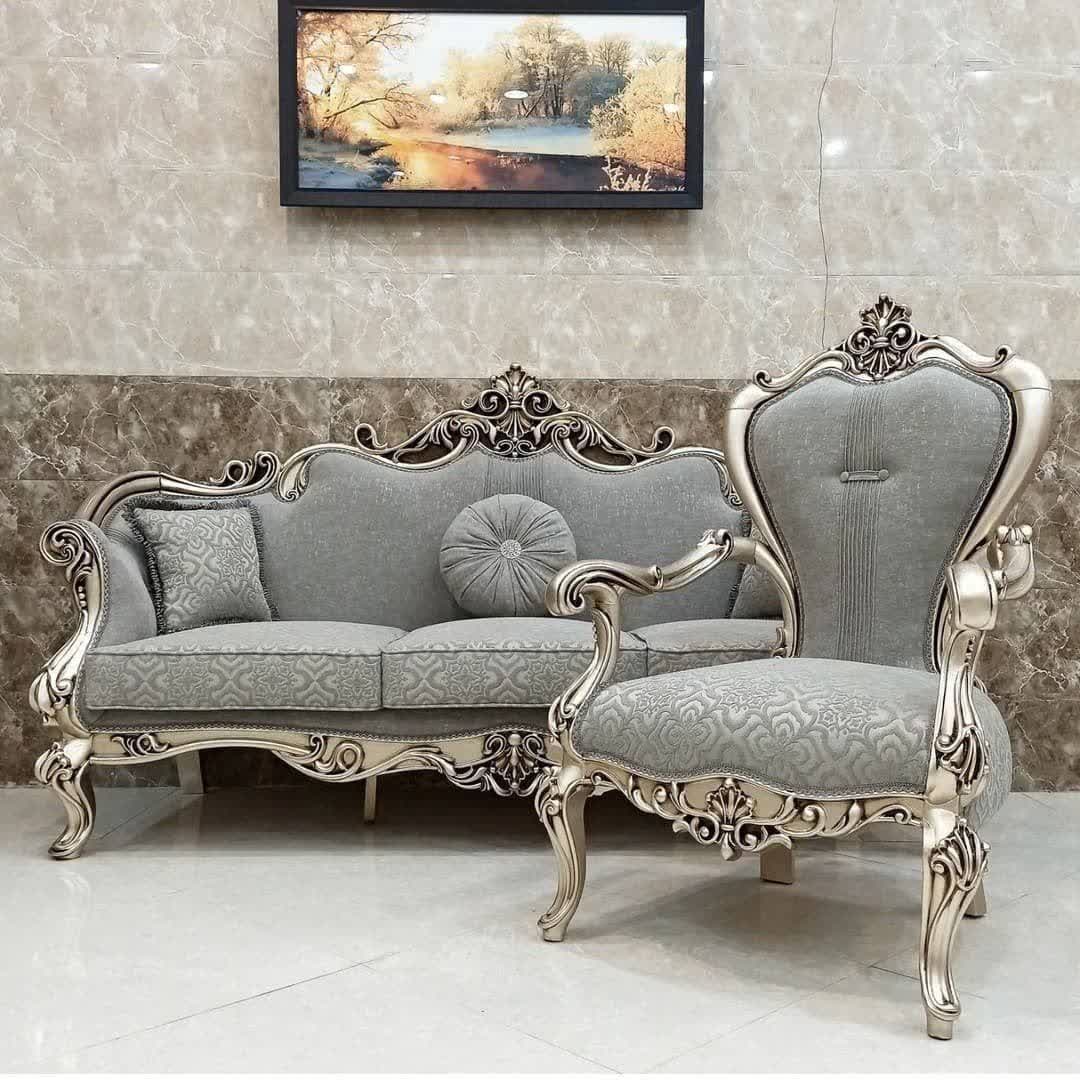 مبل کلاسیک مدل لیانا 7 نفره