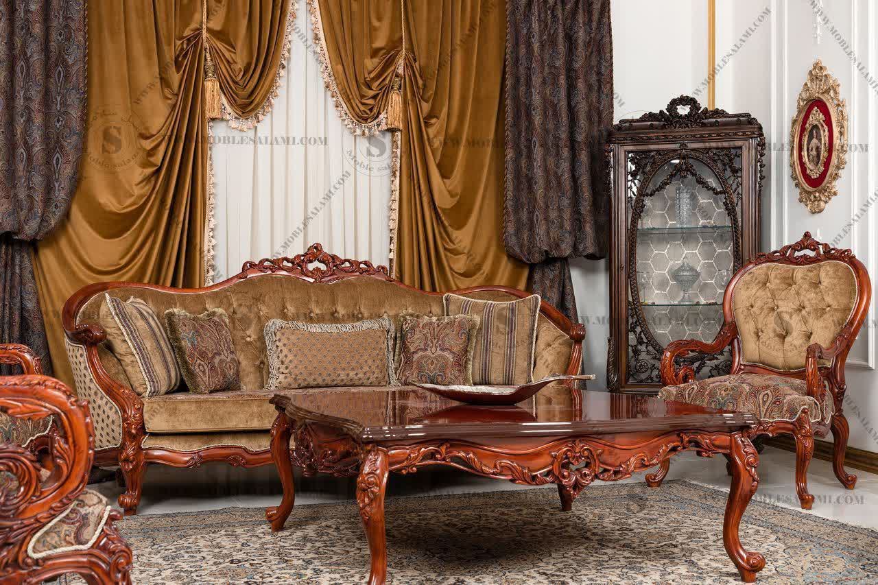 مبل کلاسیک مدل لیون 7 نفره