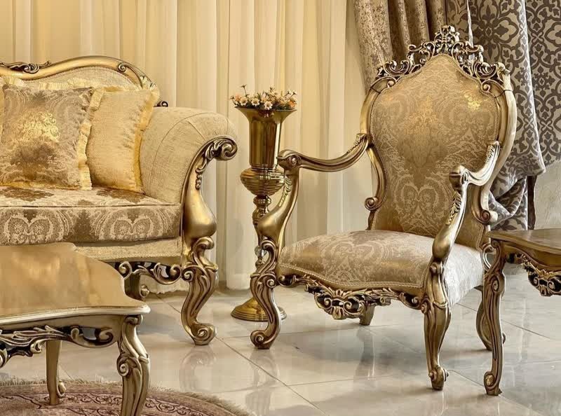 مبل استیل چراغان 7 نفره