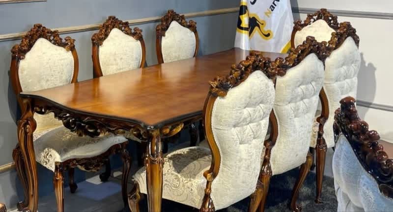 مبل استیل چراغان 7 نفره