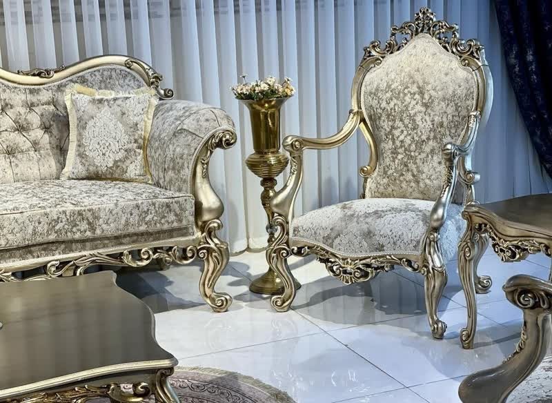 مبل استیل چراغان 7 نفره