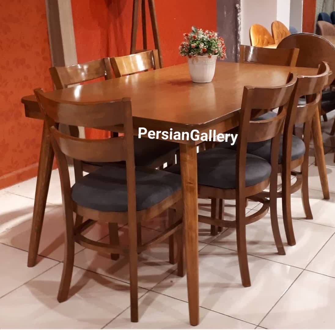 میز ناهارخوری دو تیرک 4 نفره