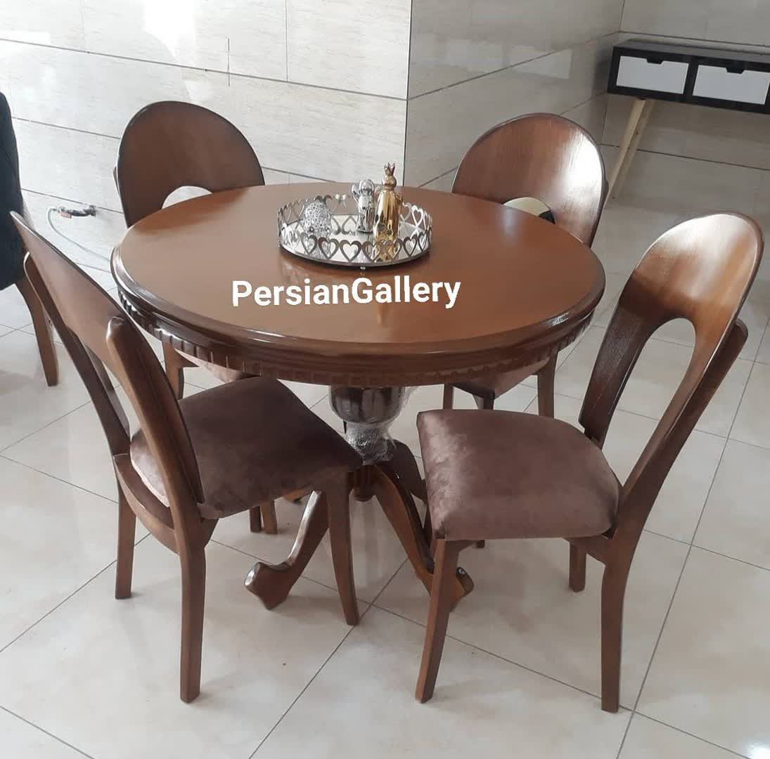 میز ناهارخوری نعل اسبی 6 نفره