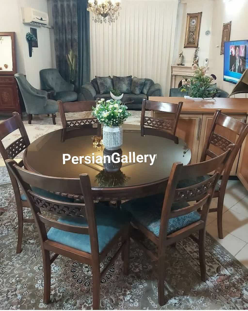 میز ناهارخوری سه تیرک 4 نفره