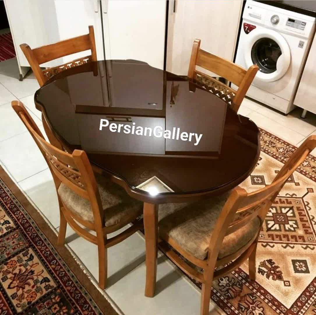 میز ناهارخوری سه تیرک 4 نفره