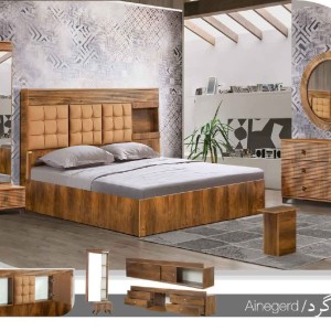 سرویس خواب دو نفره آینه گرد