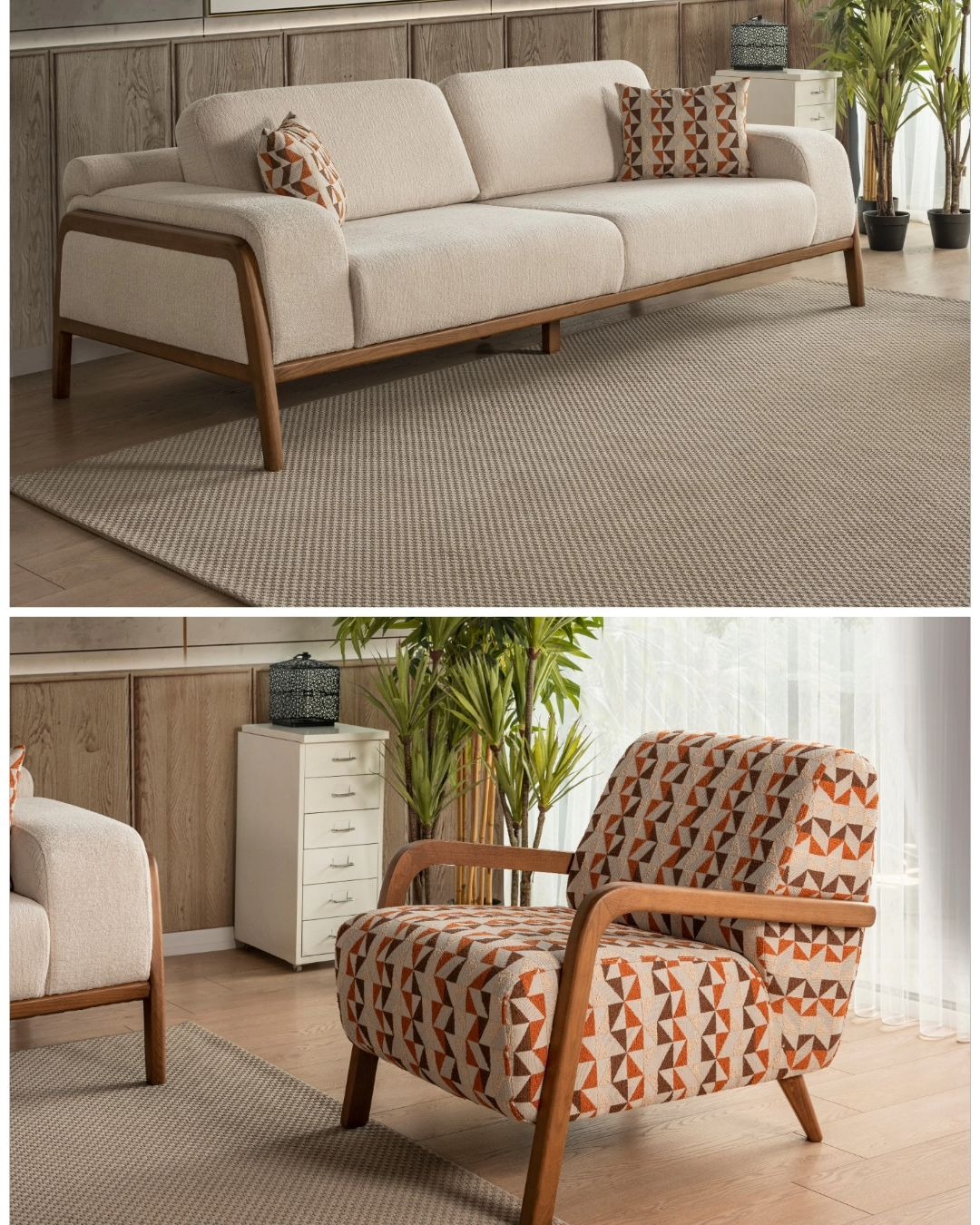 مبل راحتی مینیمال 8 نفره مدل شمس